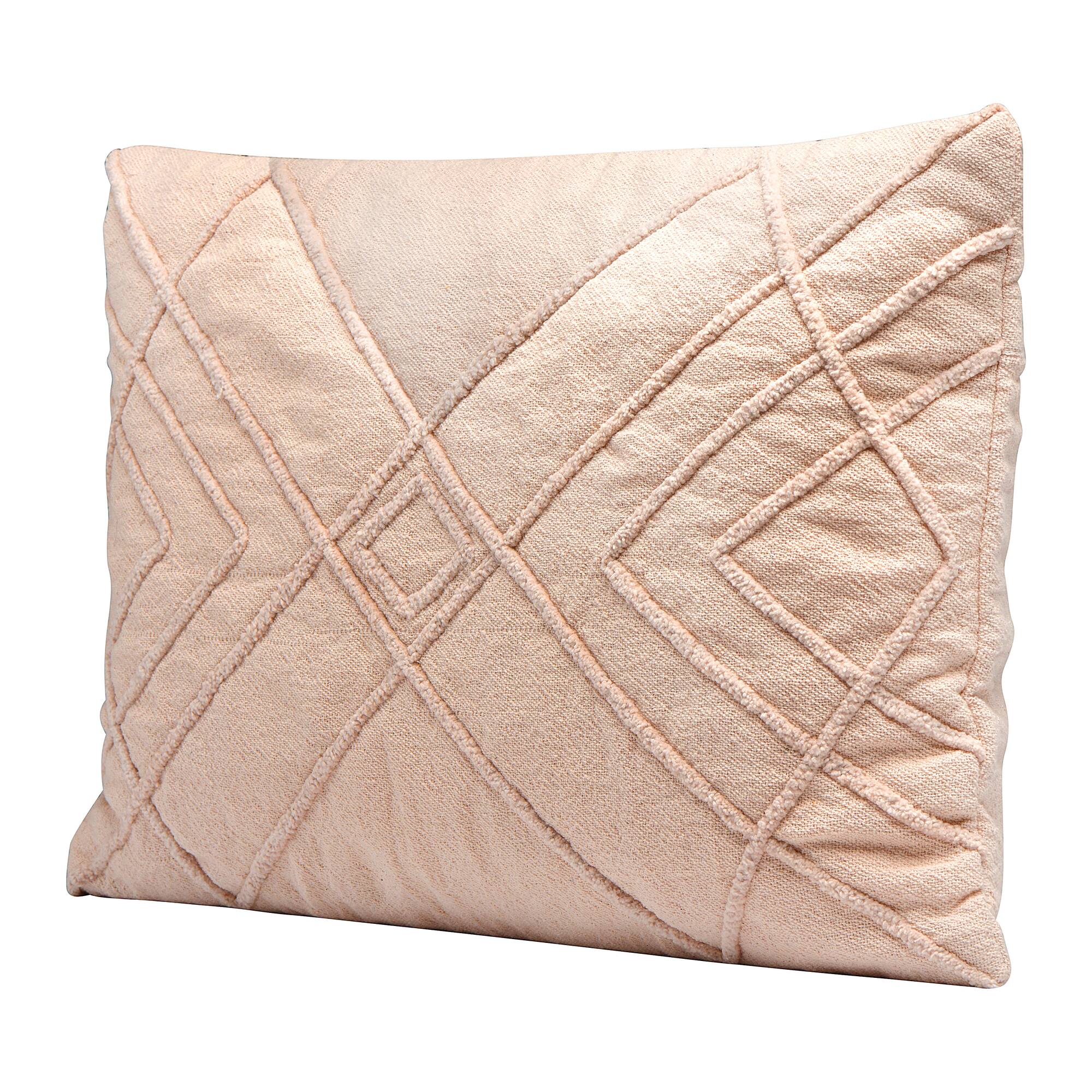 Hello Honey® Embroidered Cotton Geometric Lumbar Pillow